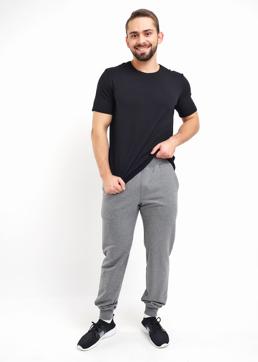 CLEVER Брюки 592555 601717/2фэ_мел_maxi(макси) меланж серый