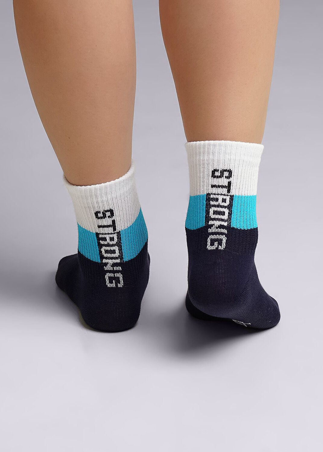 CLEVER Носки 592572 С1406 12-14,14-16 т.синий