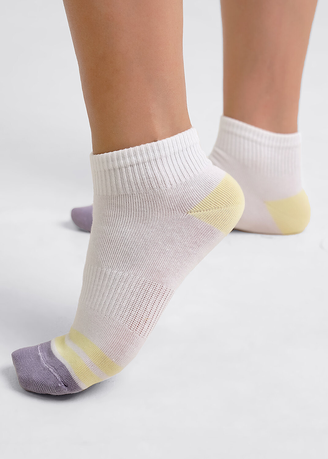 CLEVER Носки 592575 С1404 16-18,18-20 белый/св.фиолетовый