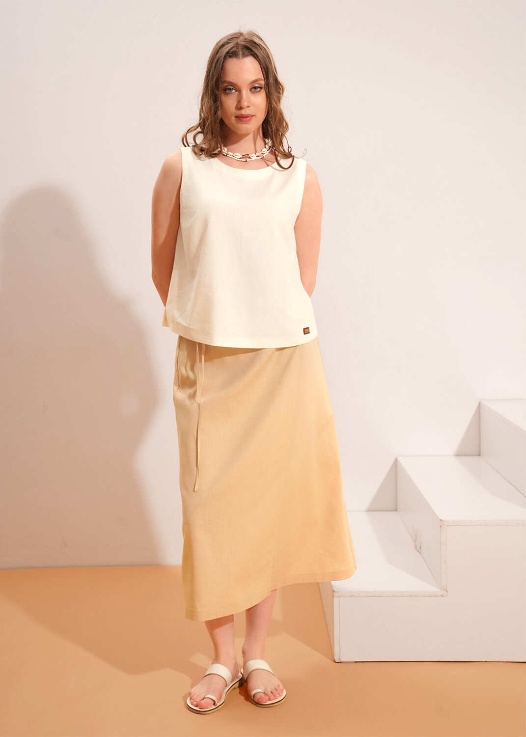 CLEVER Юбка 592590 263291/206лв т.бежевый