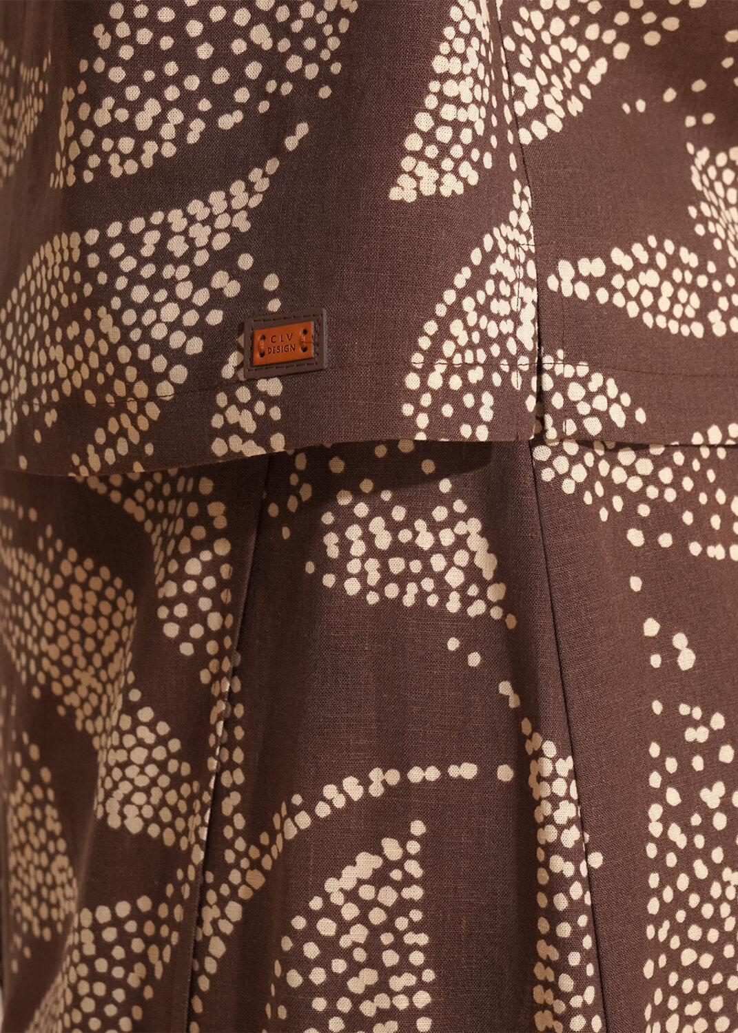 CLEVER Блузка 592591 263292/206лвн коричневый/св.бежевый