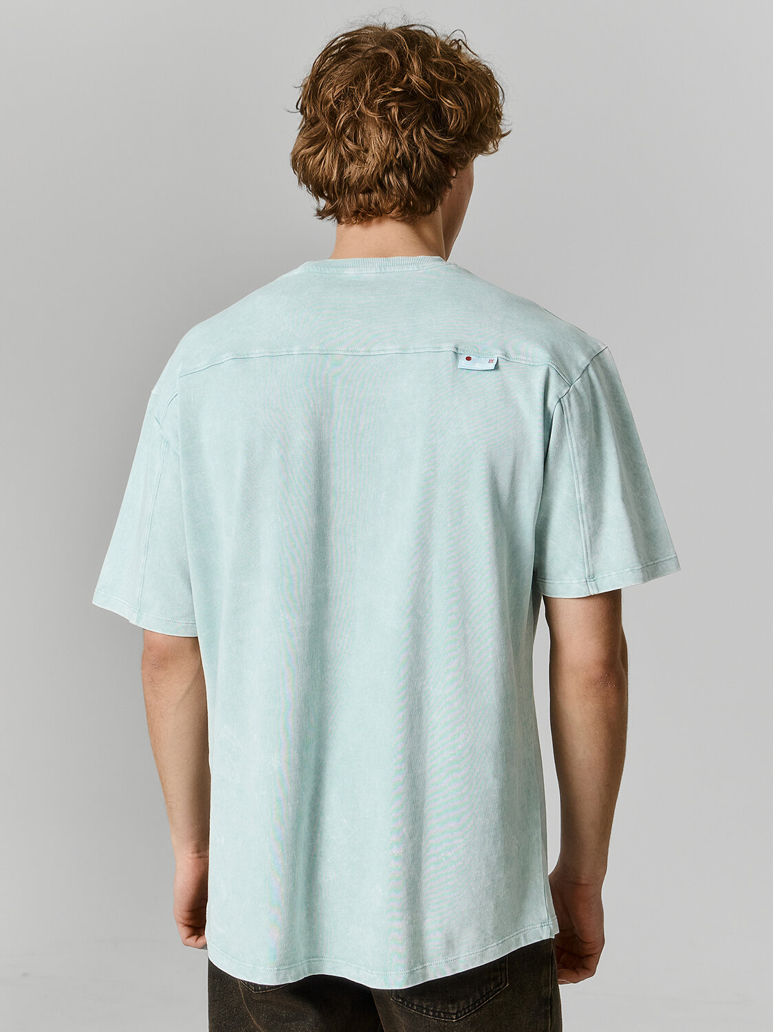 MARK FORMELLE Футболка 592638 111882 ACID WASH лазурный туман +печать