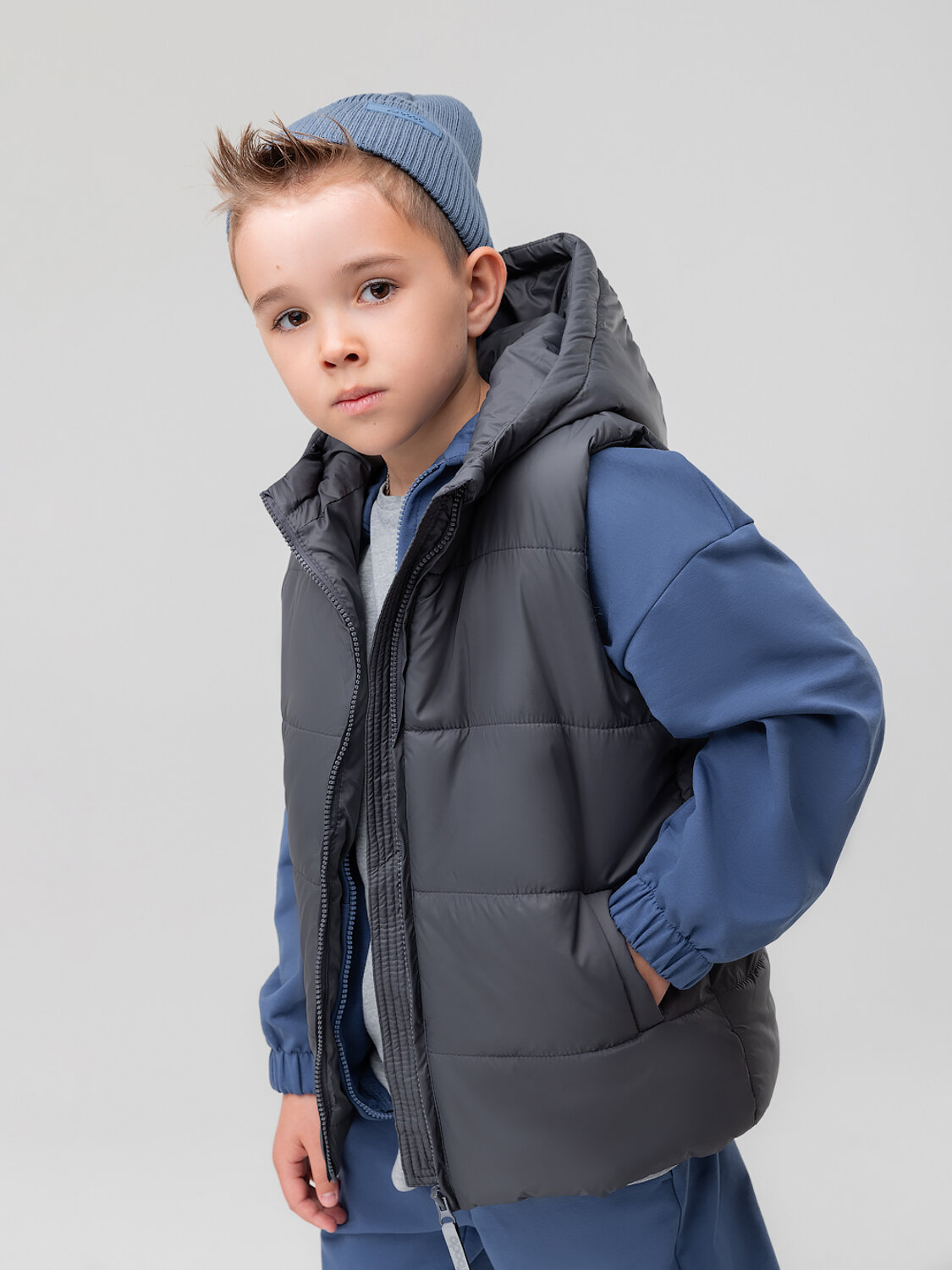 Bodo Жилет 592645 14-90MU темно-серый