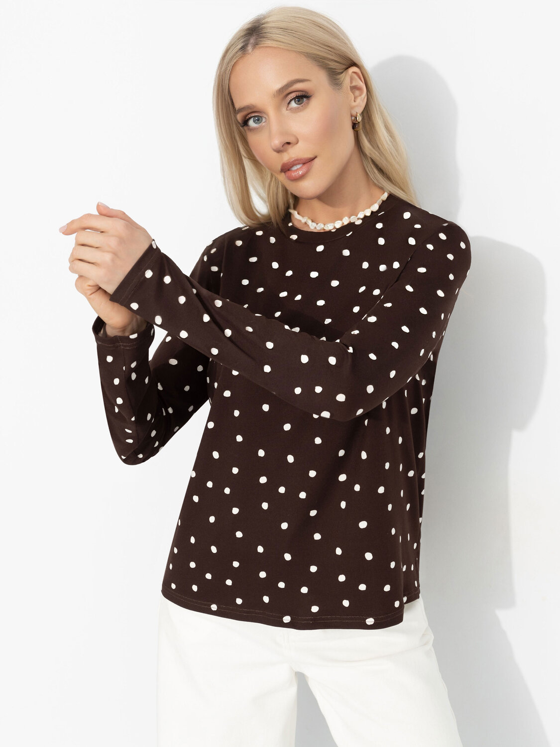 CHARUTTI Лонгслив 592696 12881 Коричневый