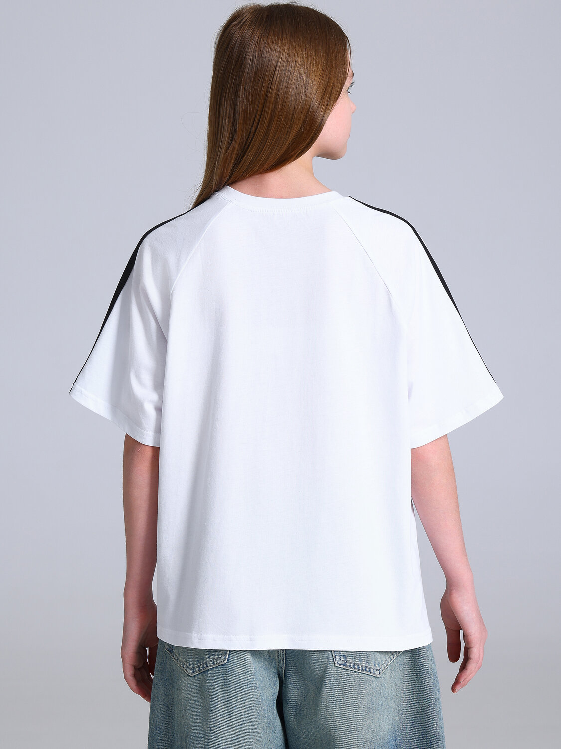 Апрель Футболка 592747 1ДДФК5218001 белый+черный