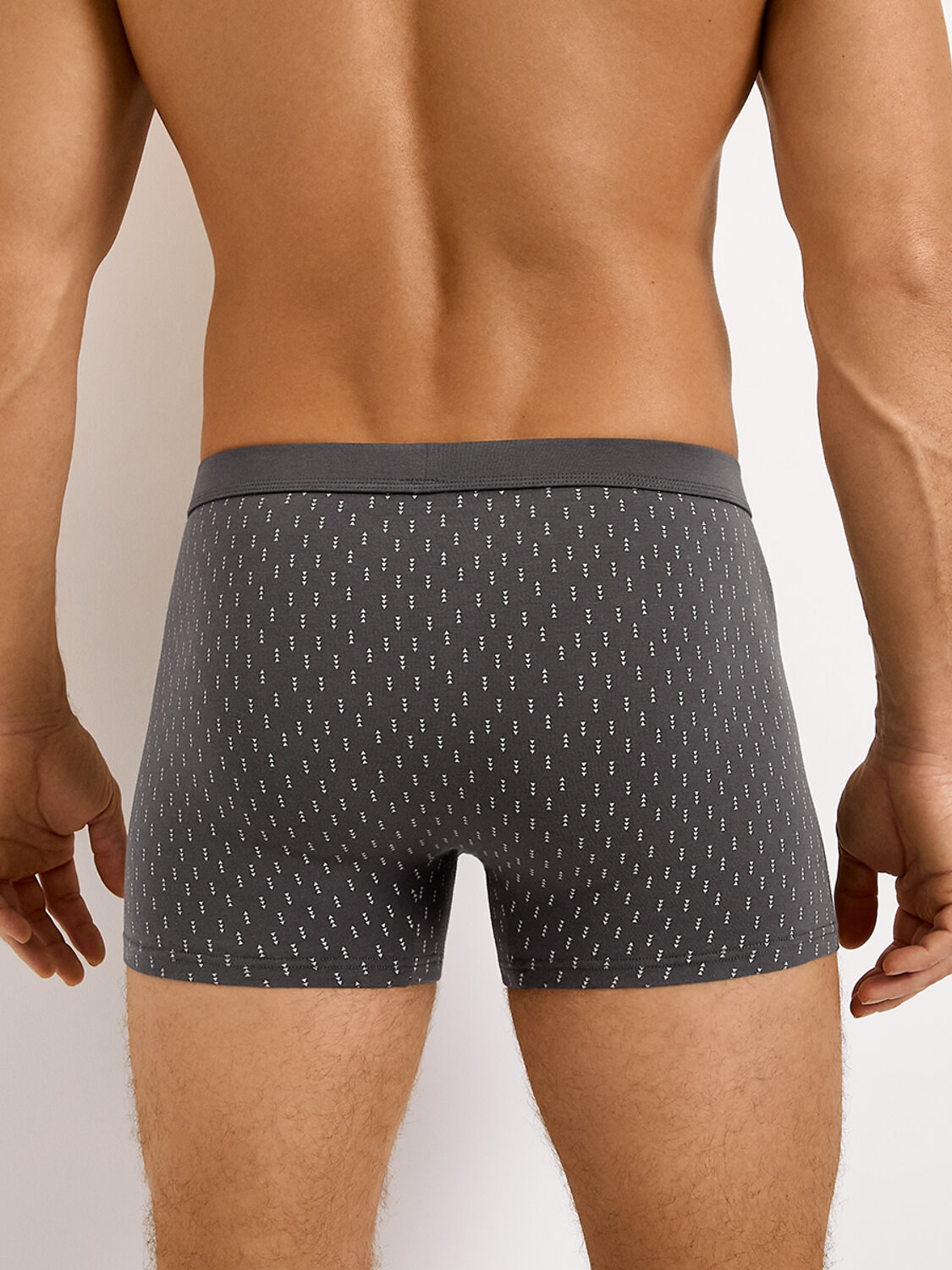 Omsa Трусы 592776 OmB 1236-25 Боксеры муж. с тканевой резинкой Принт, CO Grigio (Серый)