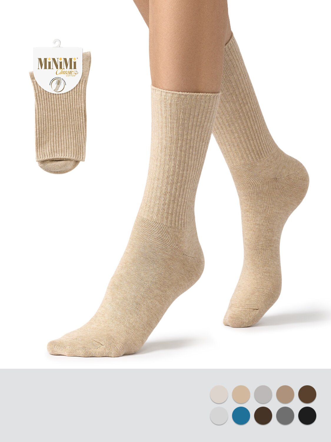 Minimi Носки 592780 MINI COTONE 1203-1 Beige (Бежевый)