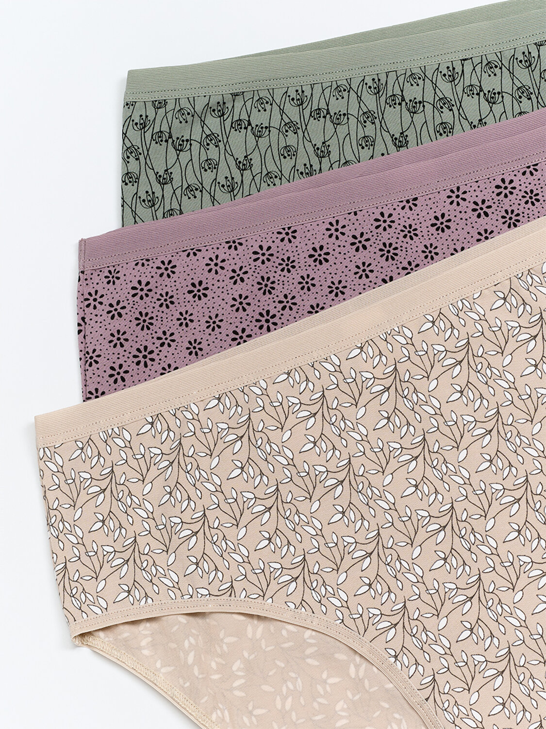 Minimi Трусы 592785 Mi 2222-26 Print Трусы Slip Midi (мультипак 3 шт.), CO Cappuccino/Caramello/Pistacchio (Мультиколор)