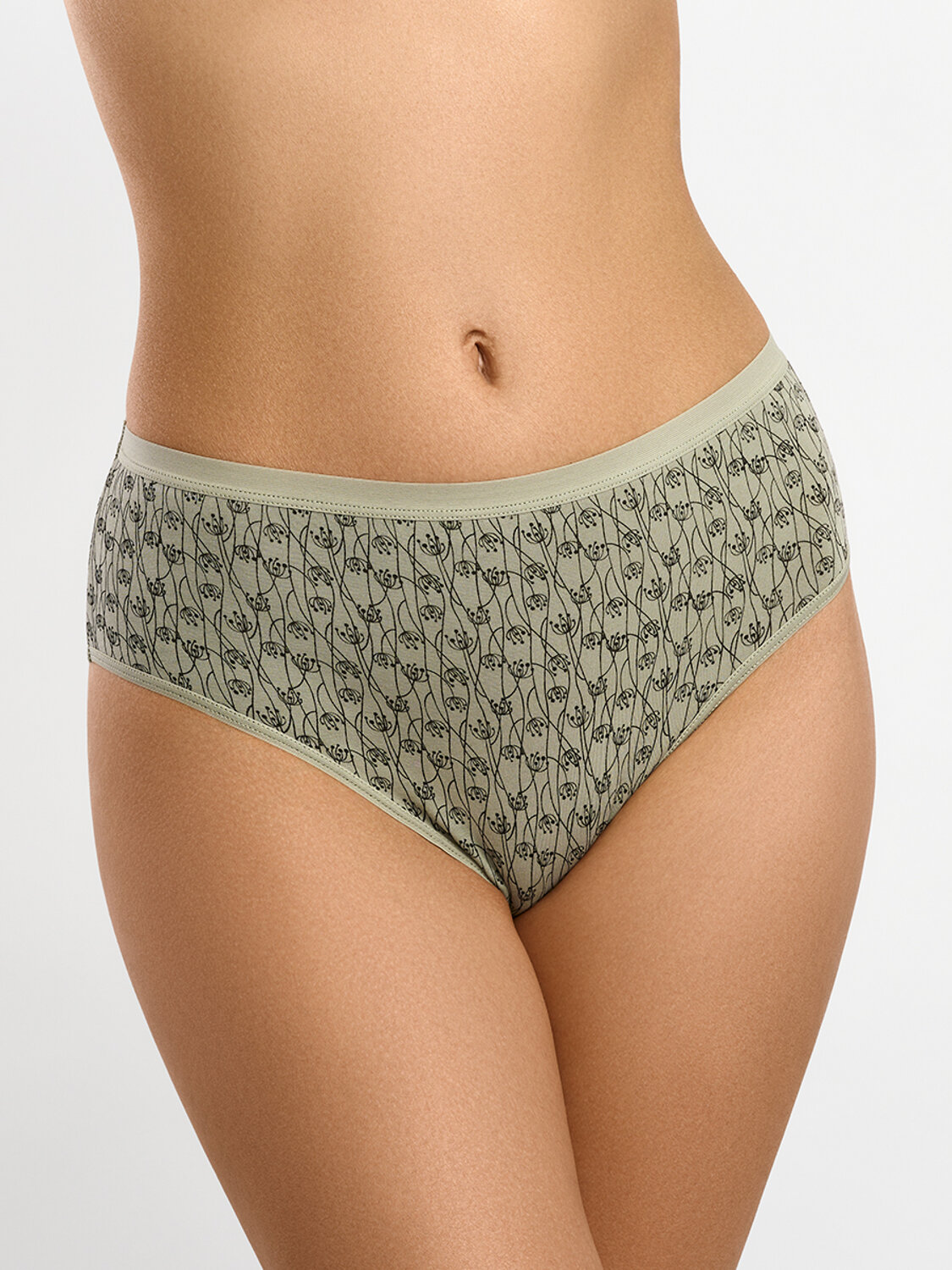 Minimi Трусы 592785 Mi 2222-26 Print Трусы Slip Midi (мультипак 3 шт.), CO Cappuccino/Caramello/Pistacchio (Мультиколор)