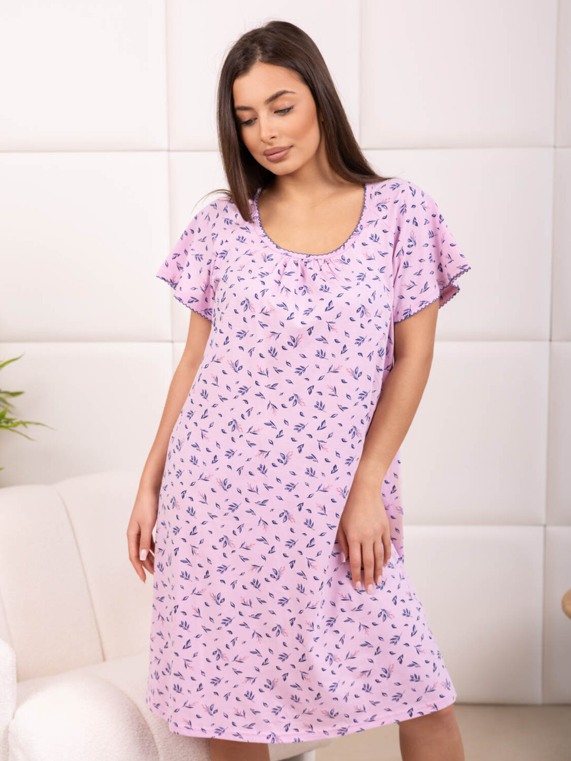 Текс-плюс Сорочка 592820 00-00248207 Синий,розовый