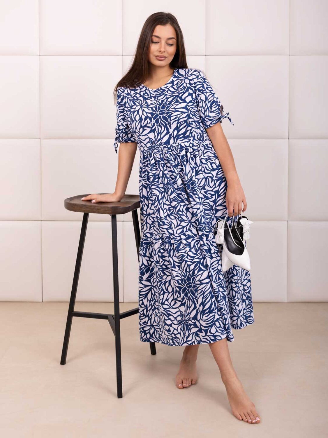 Текс-плюс Платье 592826 00-00248287 Синий,белый