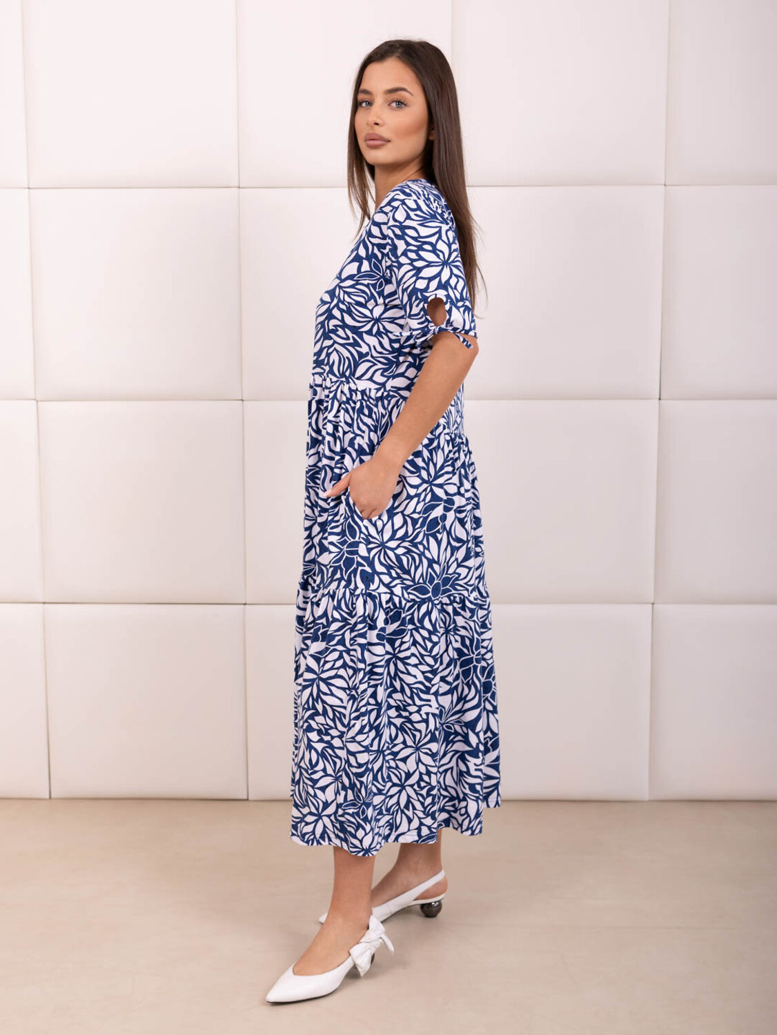 Текс-плюс Платье 592826 00-00248287 Синий,белый