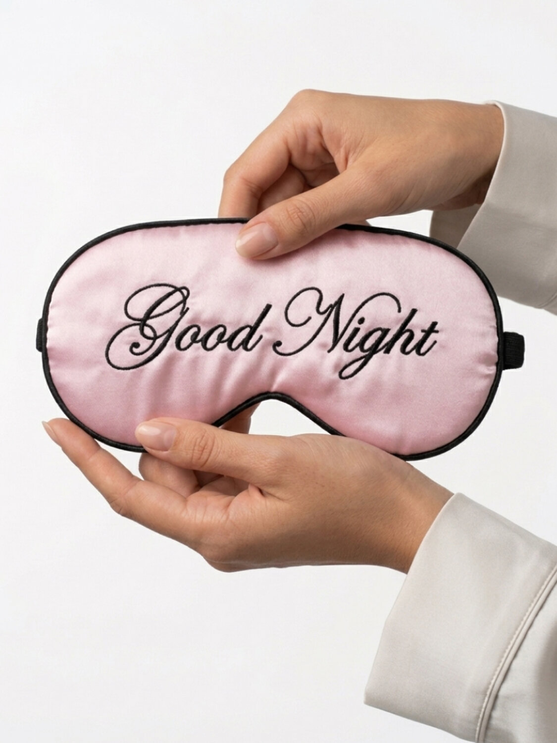 Nail Art Маска для сна женская на глаза / Good Night, шелковая, розовая 592859 28487 