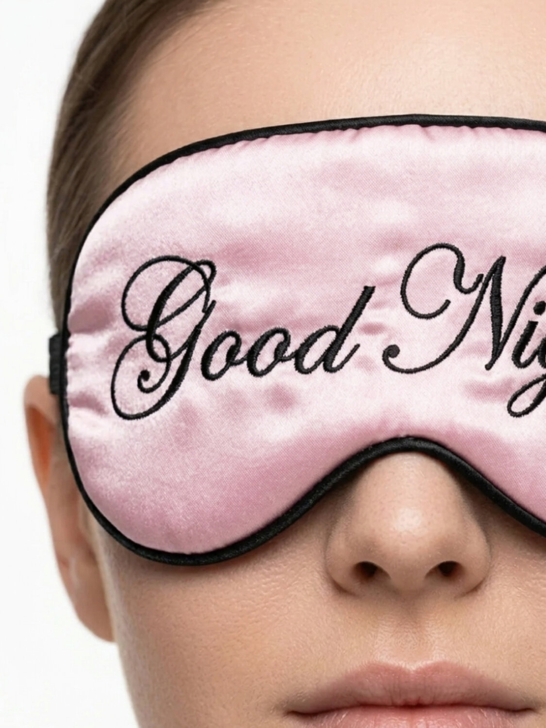Nail Art Маска для сна женская на глаза / Good Night, шелковая, розовая 592859 28487 