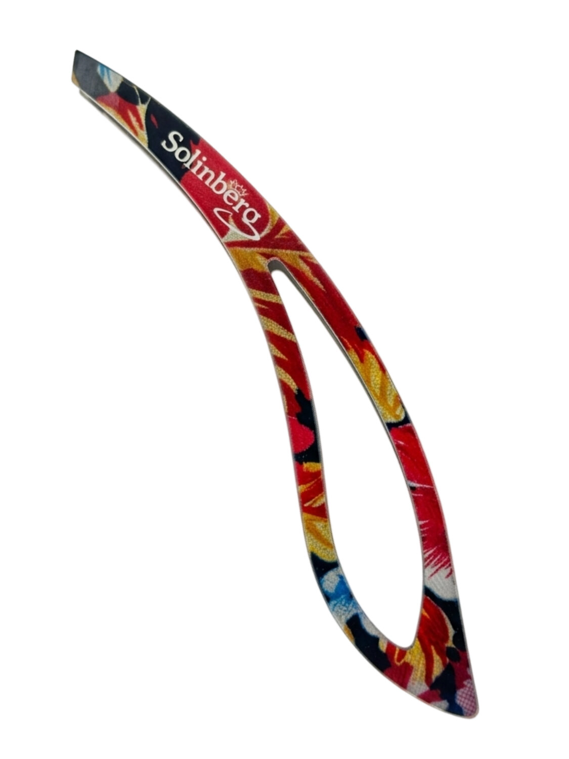 Solinberg Пинцет косметический для коррекции бровей 124, цветной, скошенный, 9 см 592872 28485 