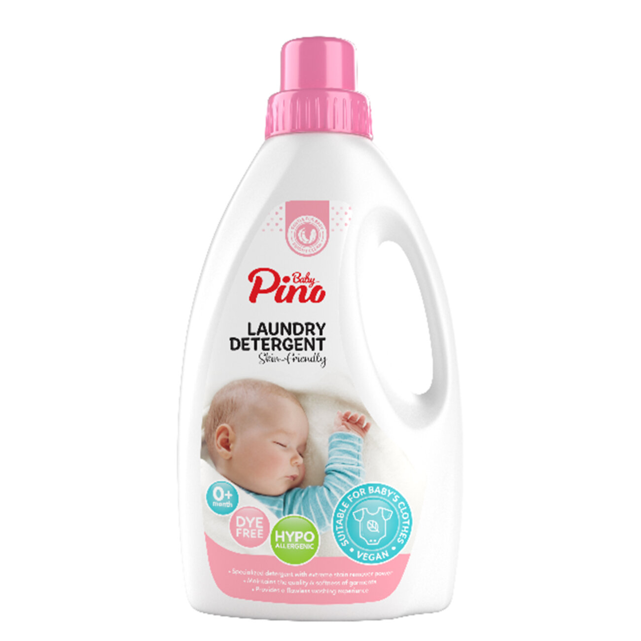 Baby Pino Гель для стирки детского белья гипоаллергенный 0+ / Laundry Detergent Pink, 2000 мл 592894 25211 