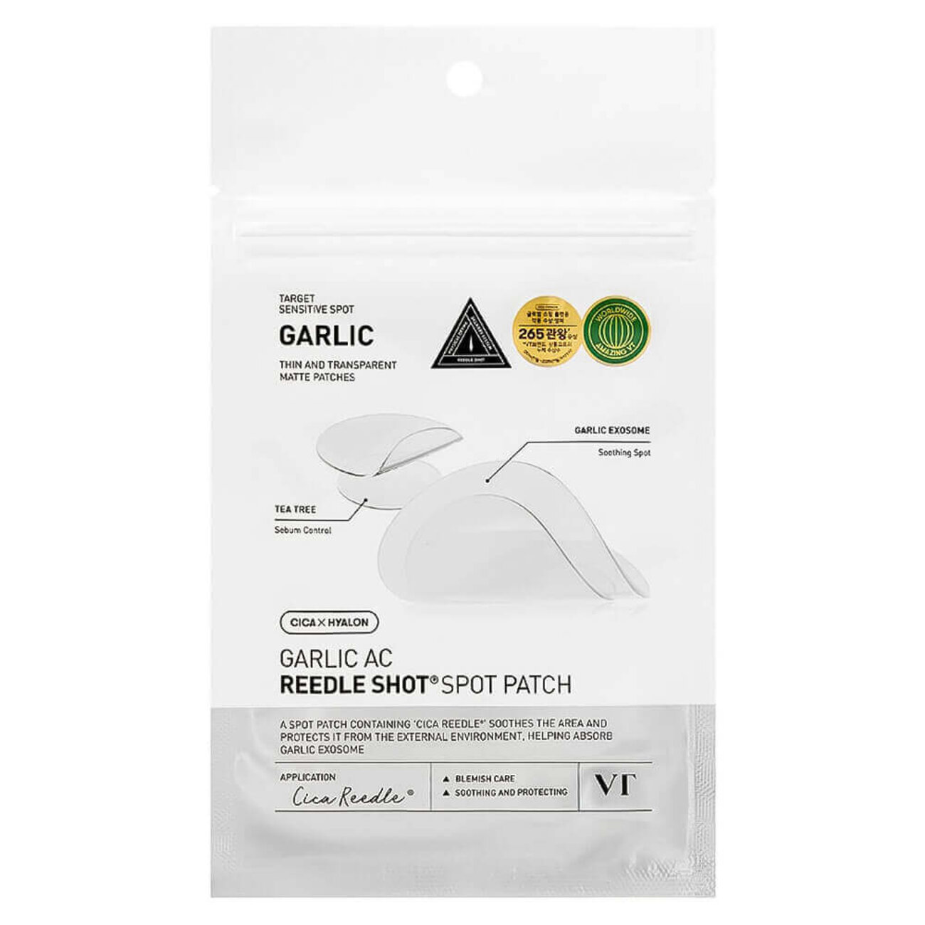 VT Cosmetics Патчи от постакне с микроиглами и чесноком / Garlic AC Reedle Shot Spot Patch, 48 шт. 592910 28505 