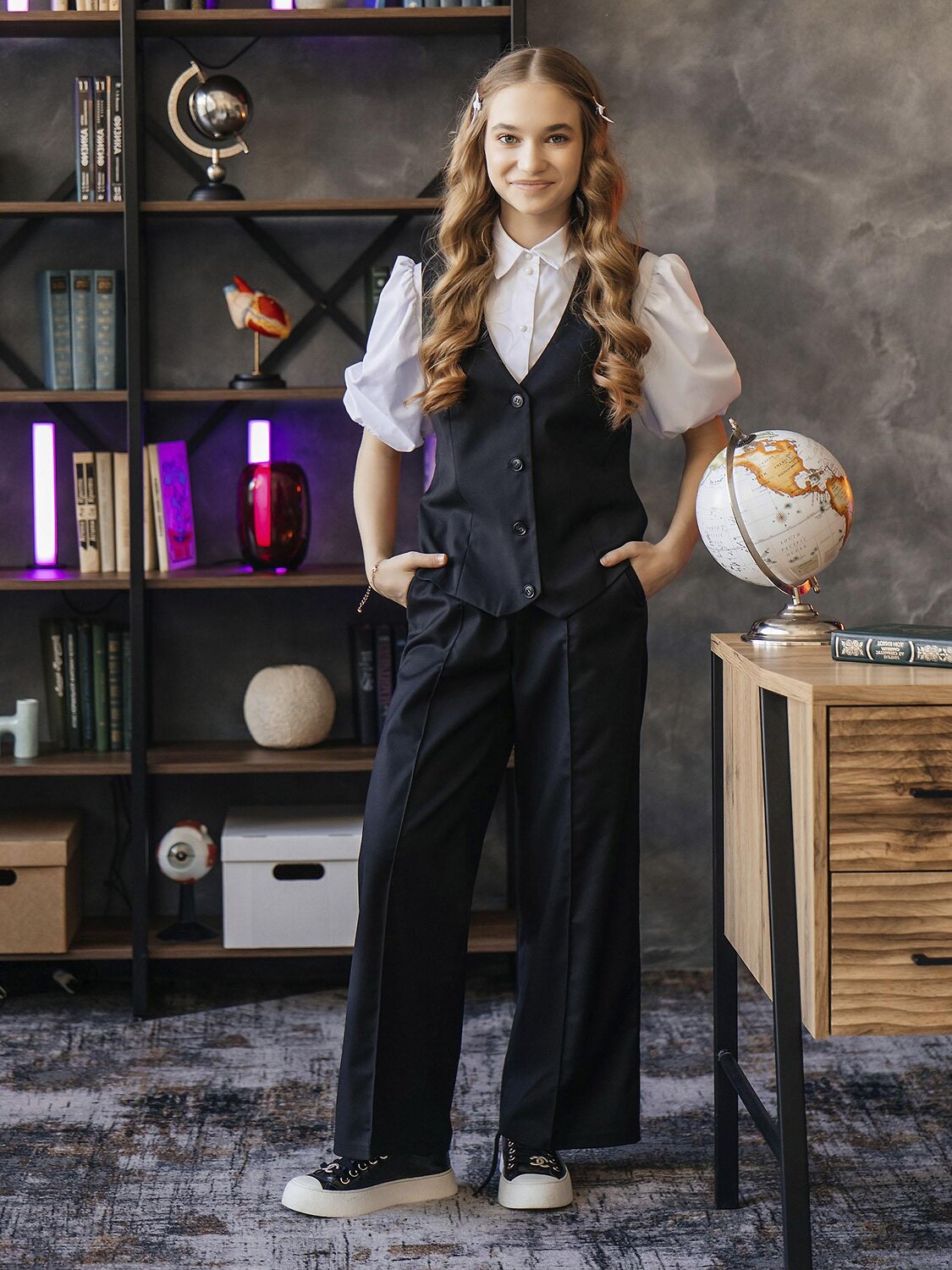 BATIK Жилет 592937 157 ш26-2 Черный