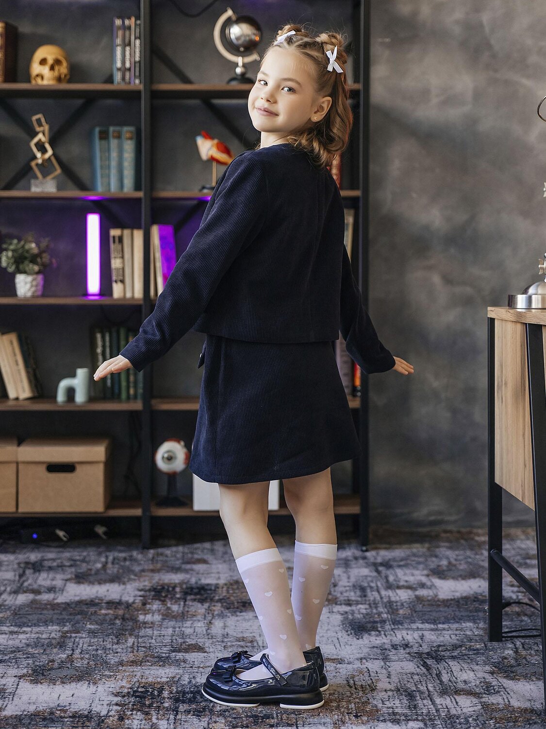 BATIK Юбка 592940 153 ш26-1 Темно-синий