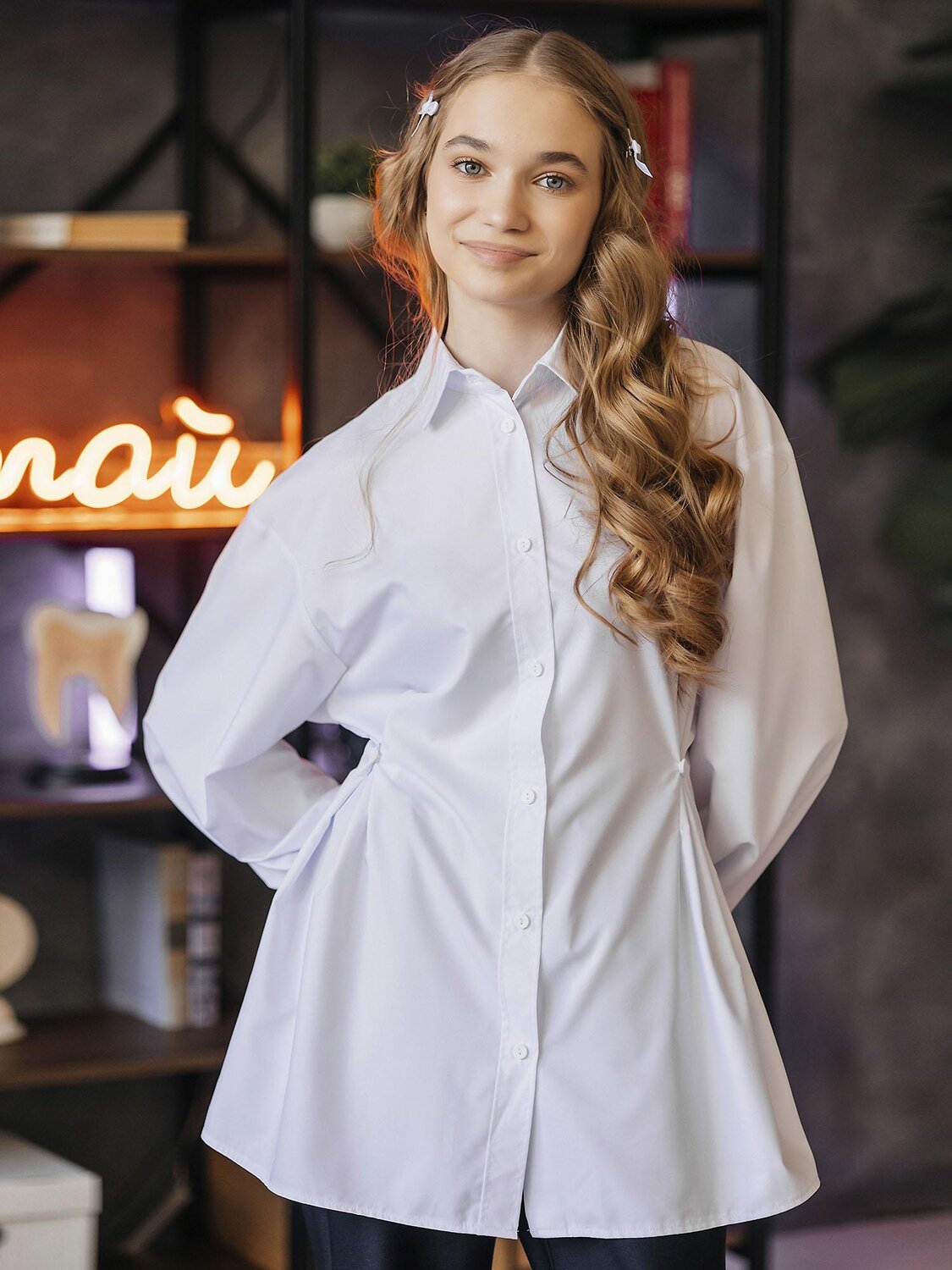 BATIK Рубашка 592942 137 ш26-1 Белый