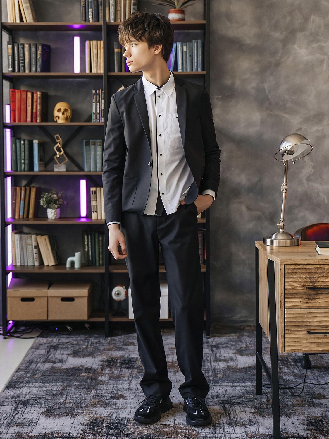 BATIK Пиджак 592951 142 ш26-2 Черный