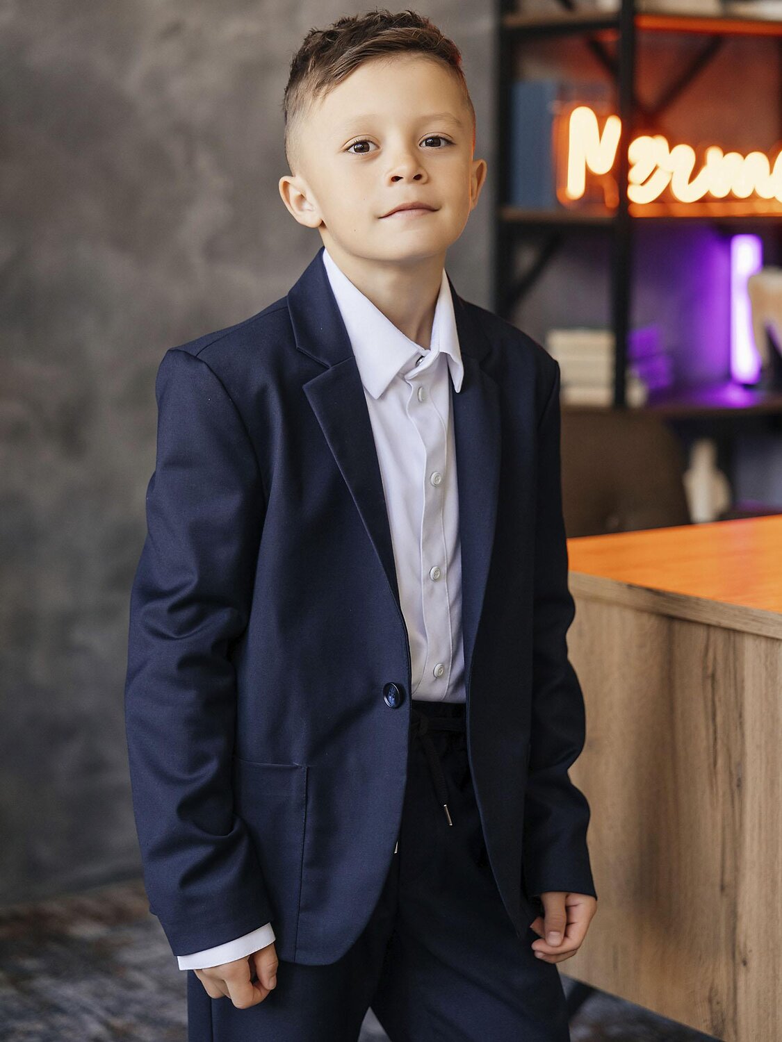 BATIK Пиджак 592952 142 ш26-1 Т.синий