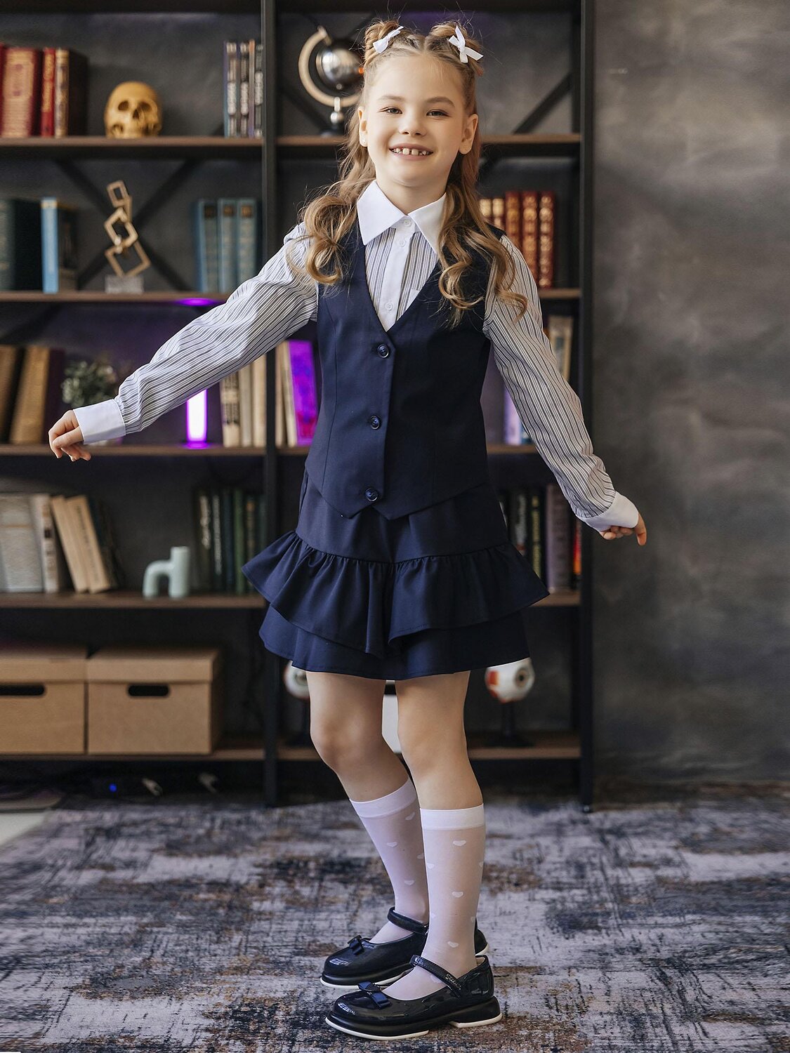 BATIK Юбка 592955 122 ш26-1 синий