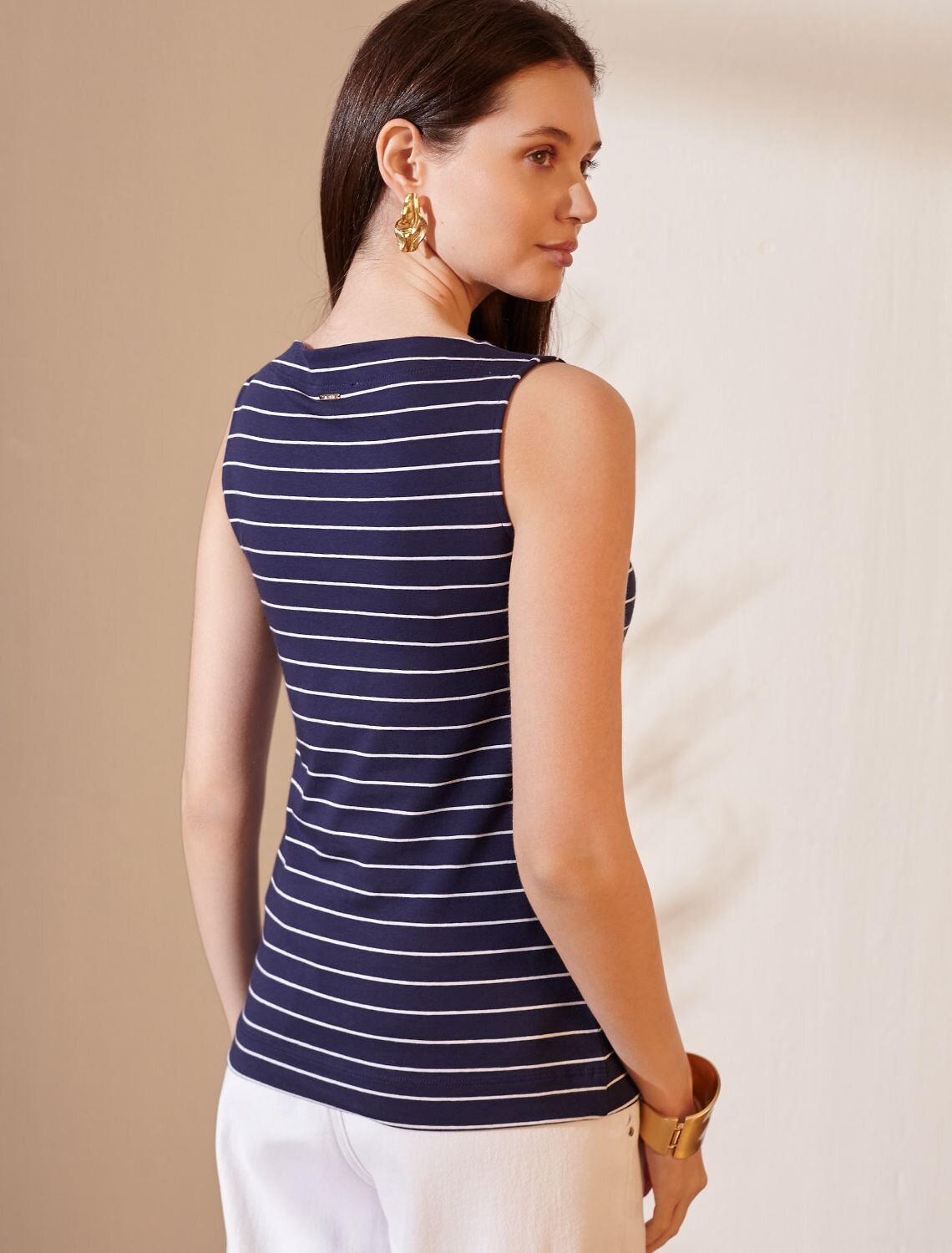 VILATTE Топ 592975 D43.201 т.синий-белый