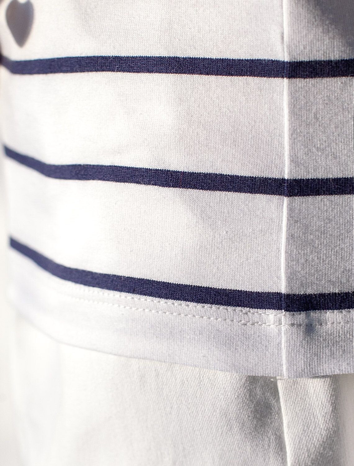 VILATTE Футболка 592985 D49.156 белый-т.синий