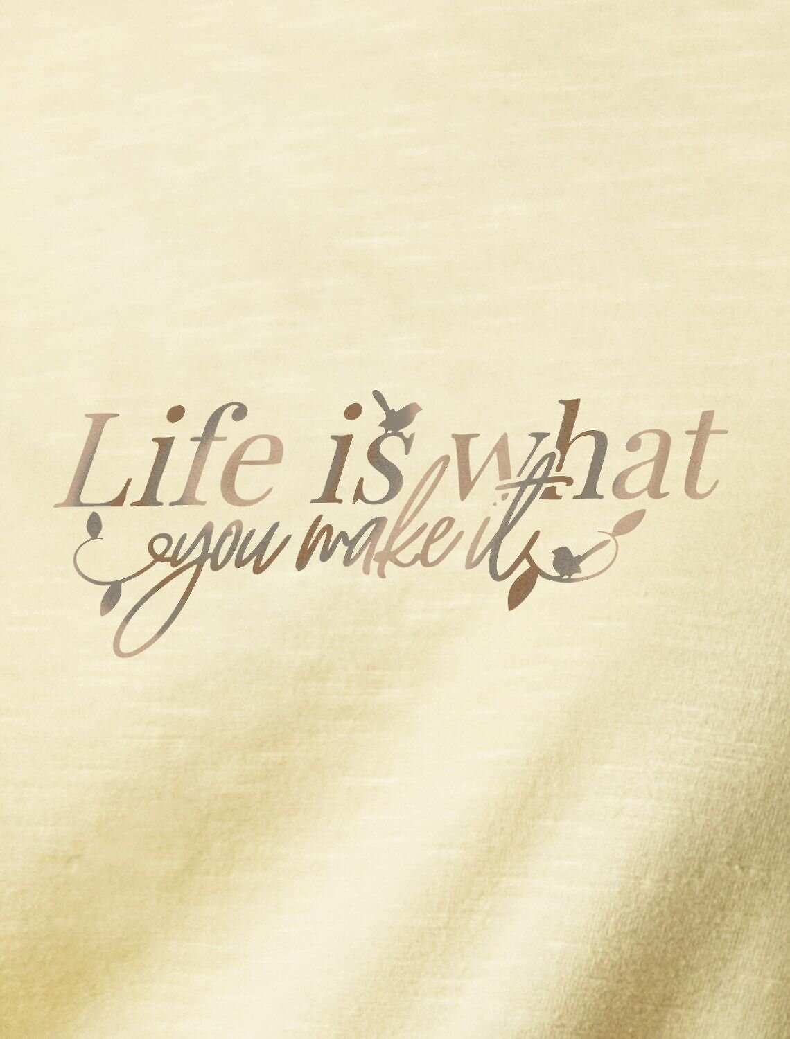 VILATTE Футболка 592988 D49.163 банановый_life_is