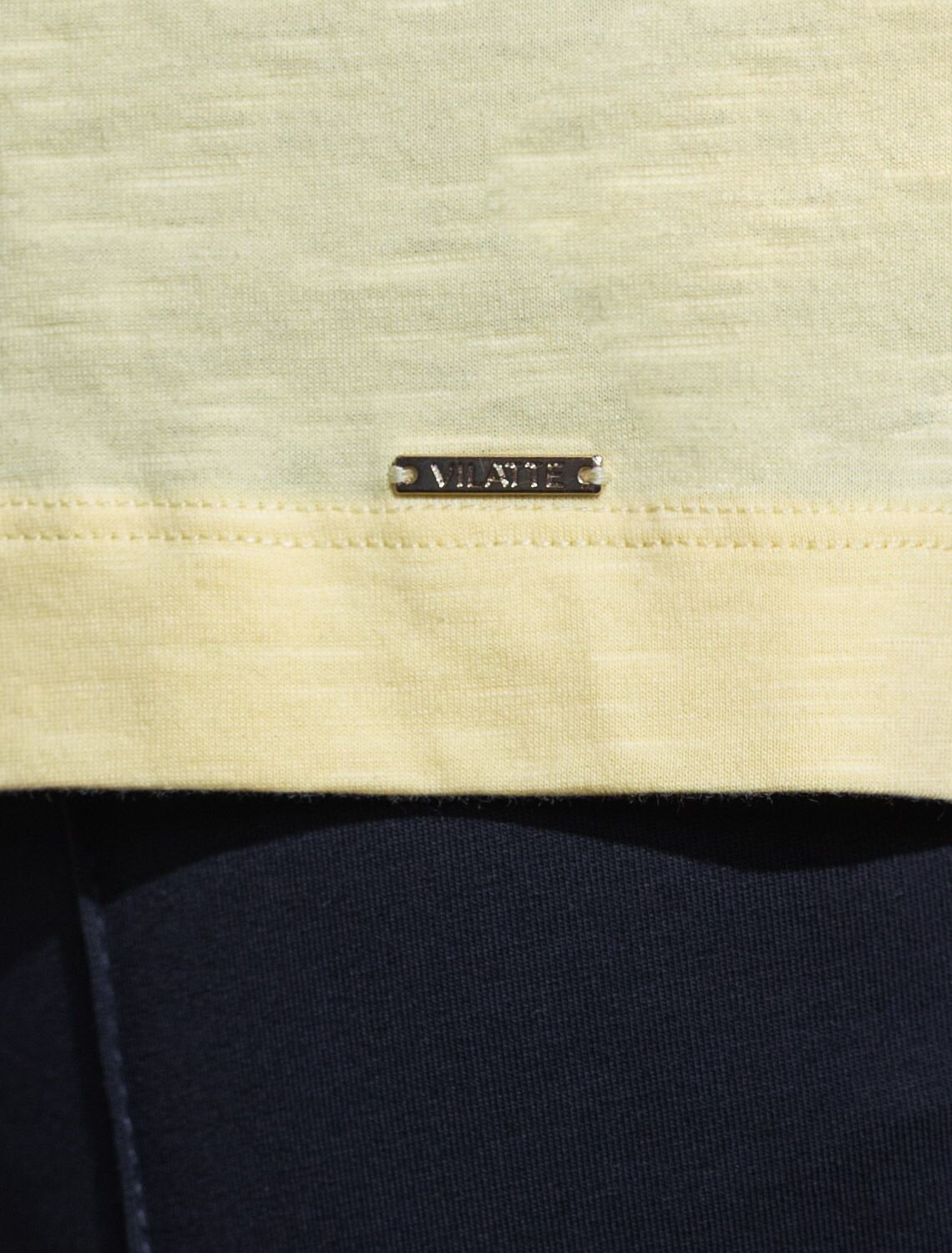 VILATTE Футболка 592989 D49.163 банановый_live_love