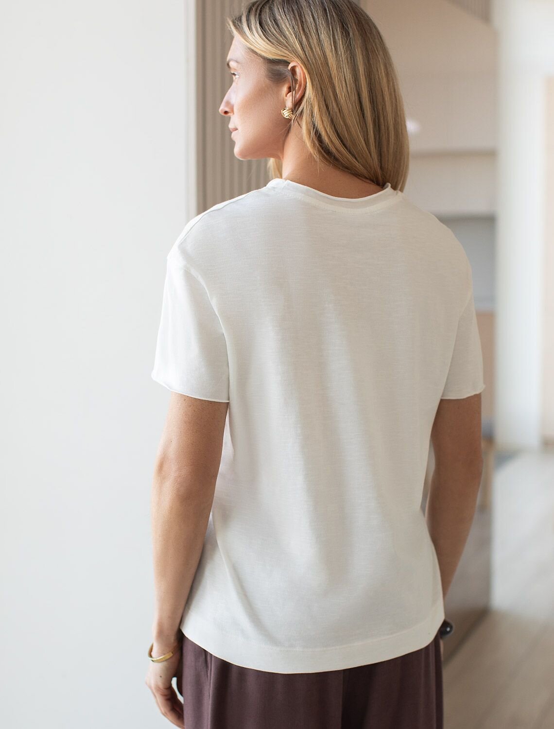 VILATTE Футболка 592992 D49.163 молочный_live_love