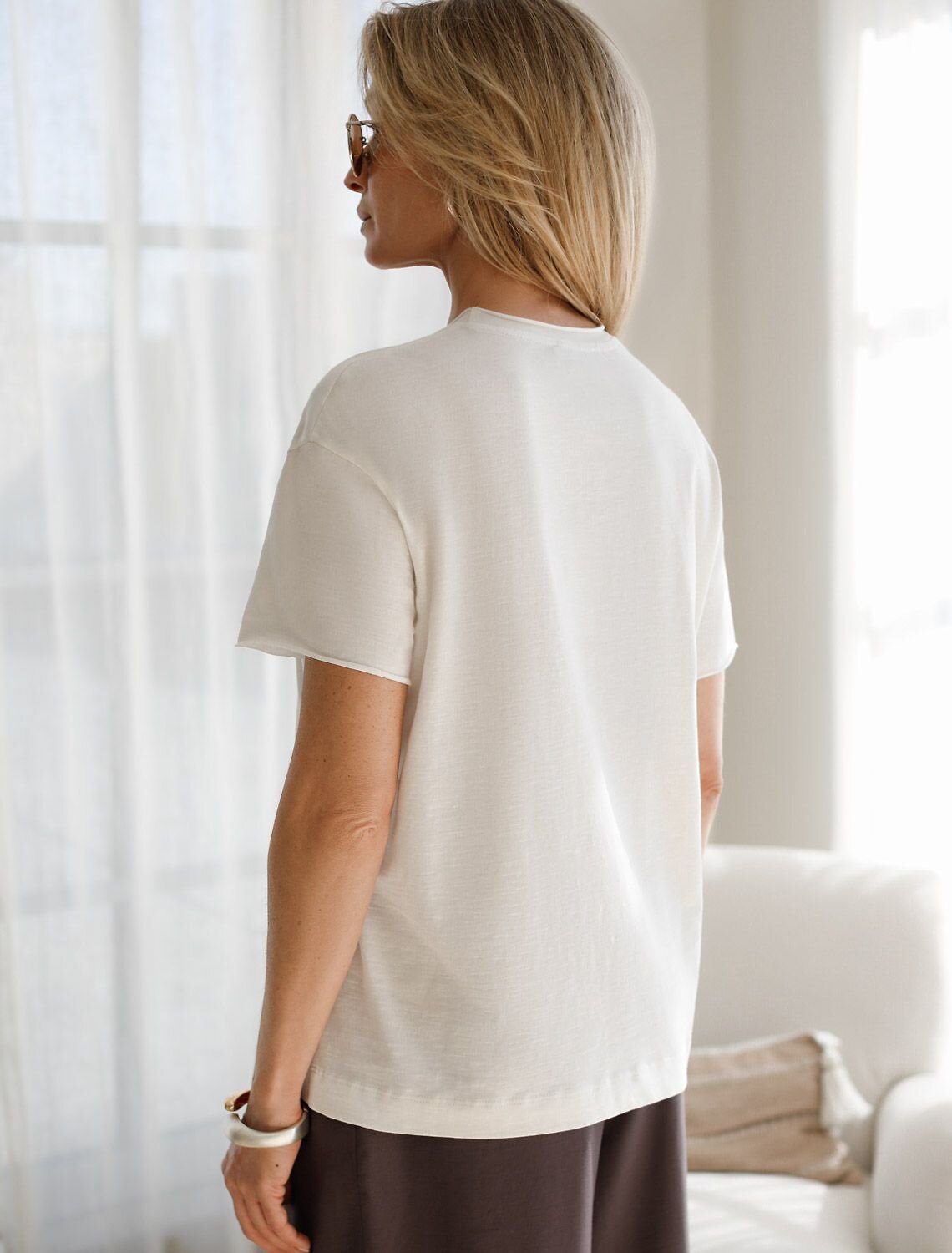 VILATTE Футболка 592993 D49.163 молочный_modern_design