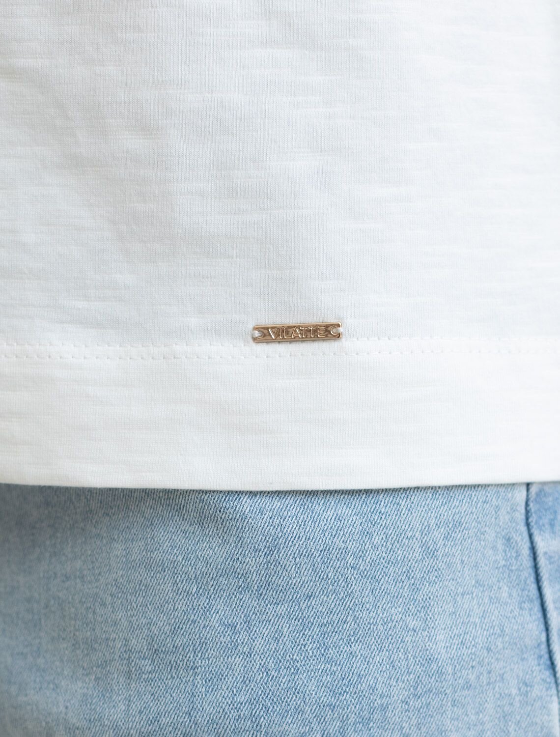 VILATTE Футболка 592994 D49.163 молочный_ветка