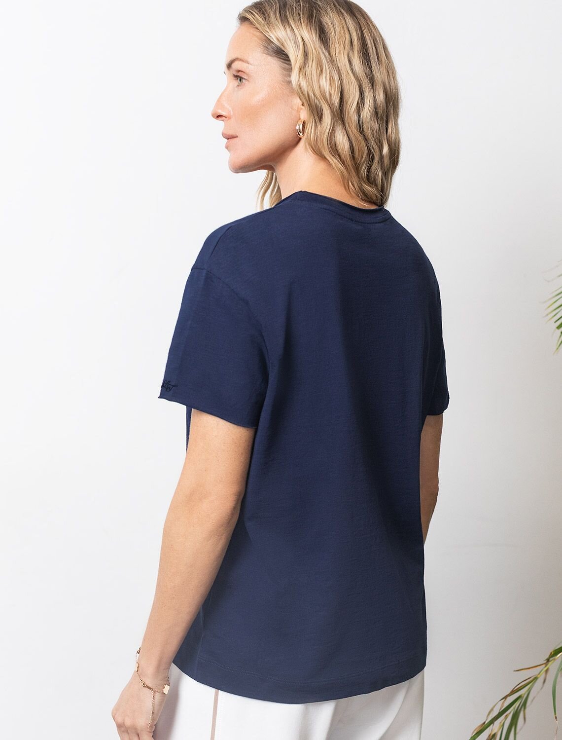 VILATTE Футболка 592995 D49.163 т.синий