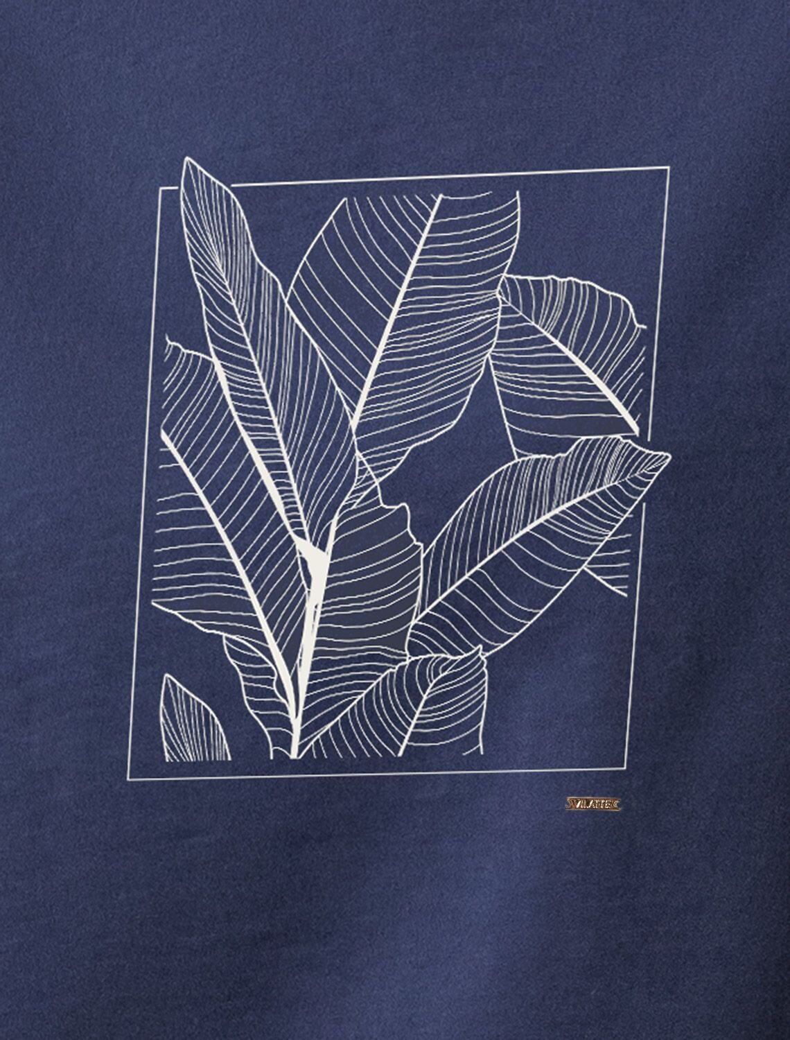 VILATTE Футболка 592996 D49.163 т.синий_листья