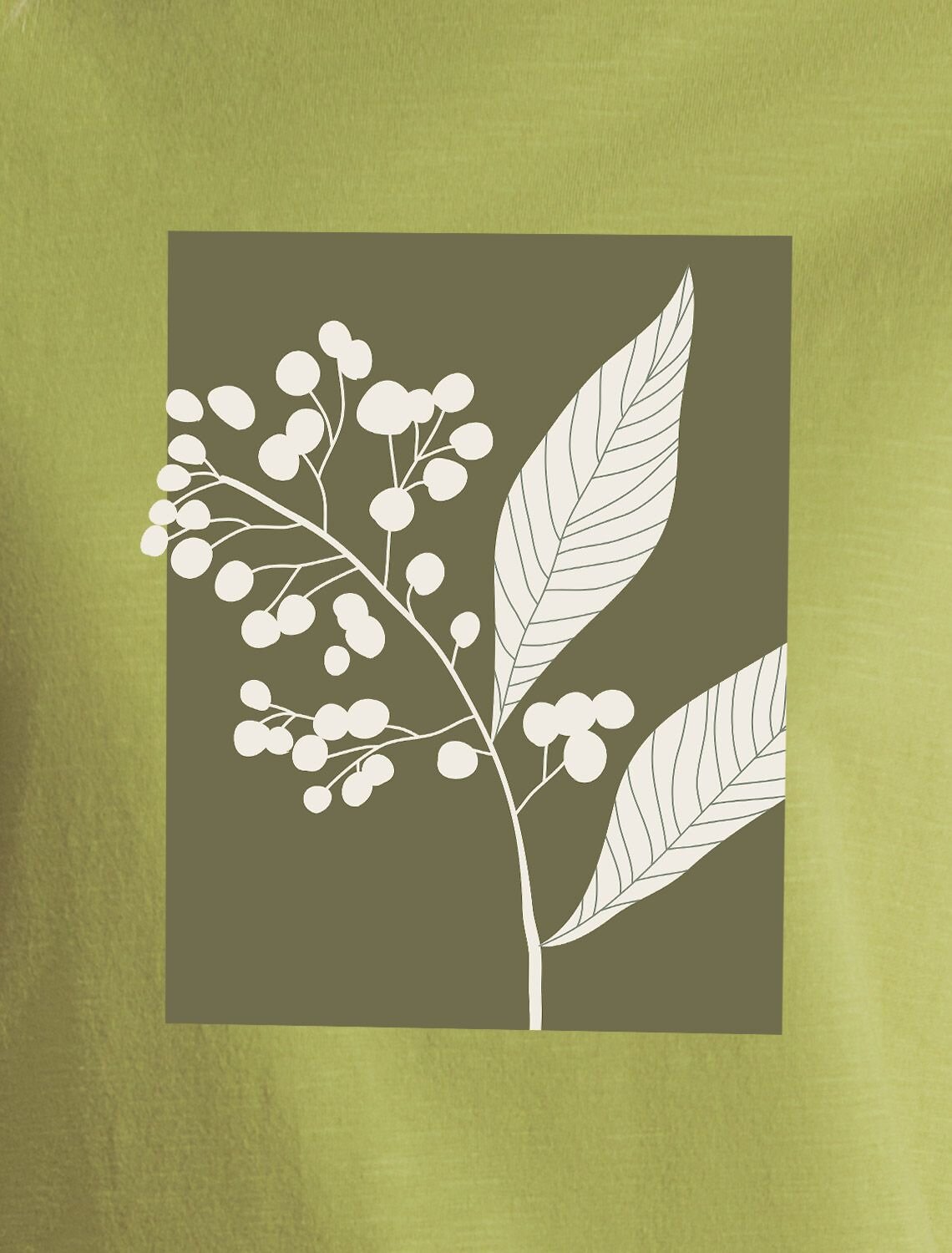 VILATTE Футболка 592998 D49.163 фисташковый_ветка