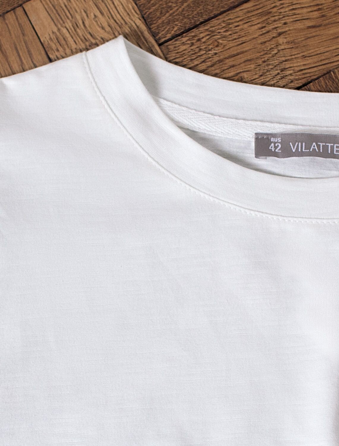 VILATTE Футболка 593003 D49.164 молочный