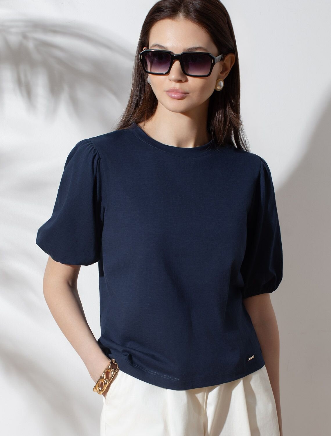 VILATTE Футболка 593004 D49.164 т.синий