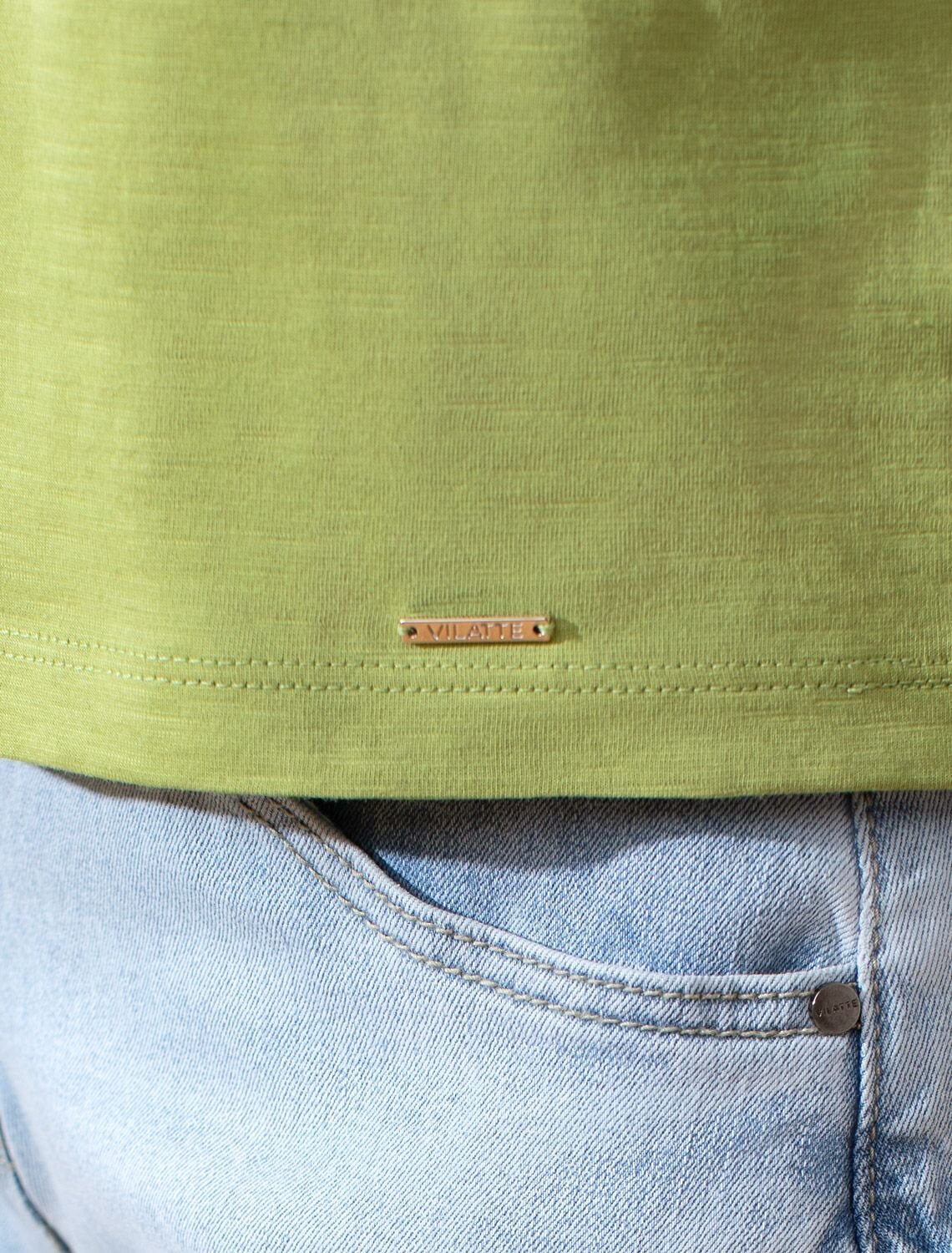 VILATTE Футболка 593005 D49.164 фисташковый