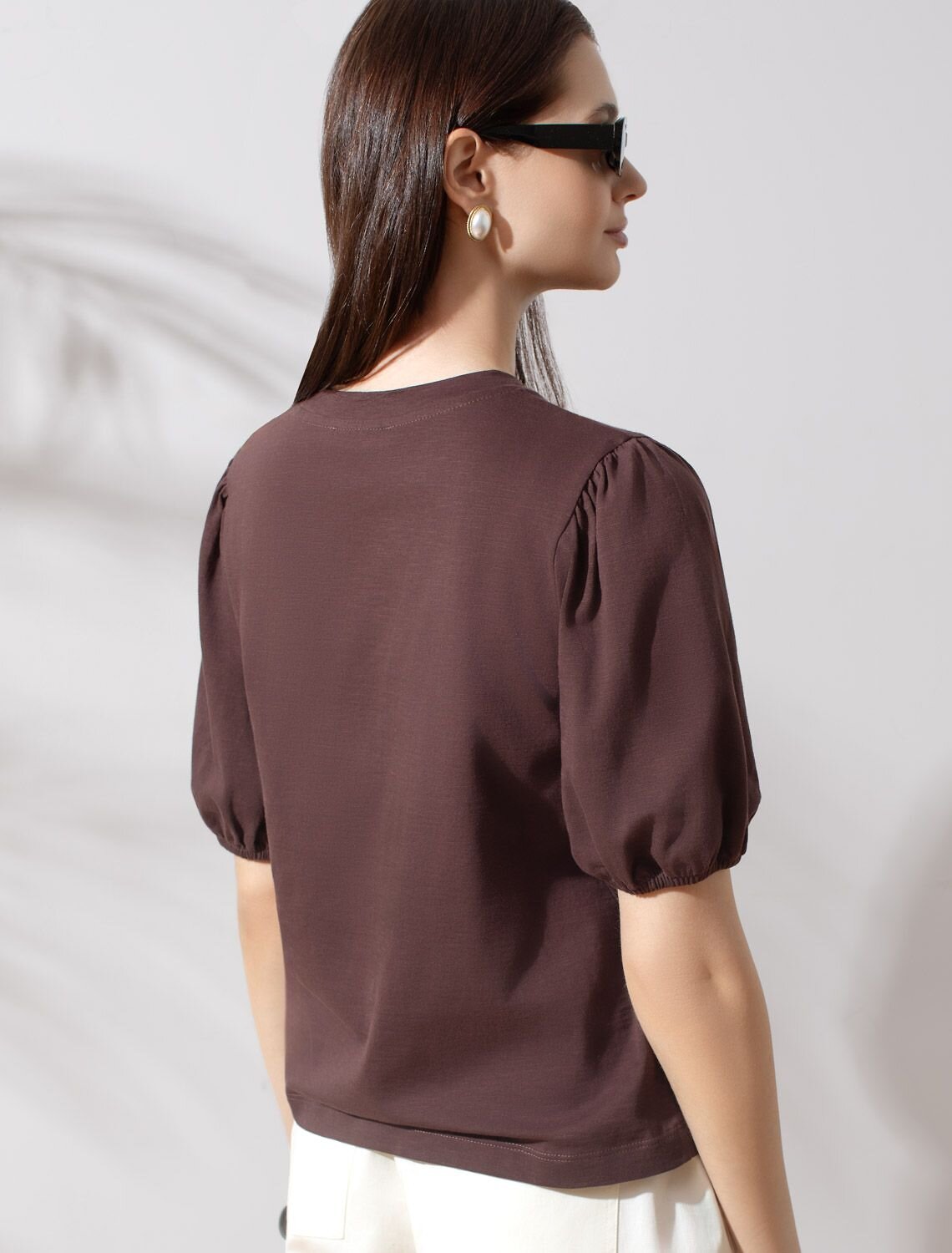 VILATTE Футболка 593006 D49.164 шоколад