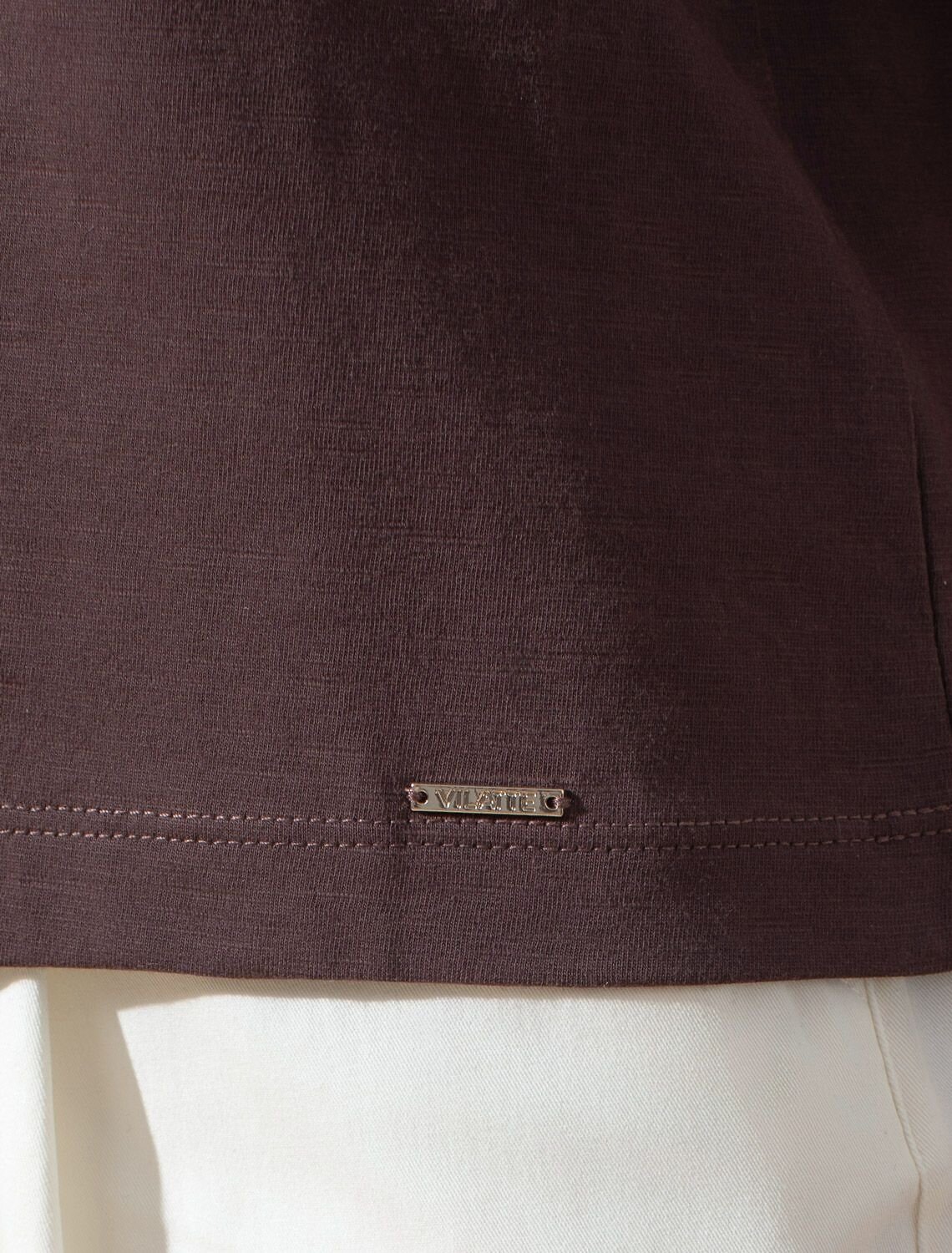 VILATTE Футболка 593006 D49.164 шоколад