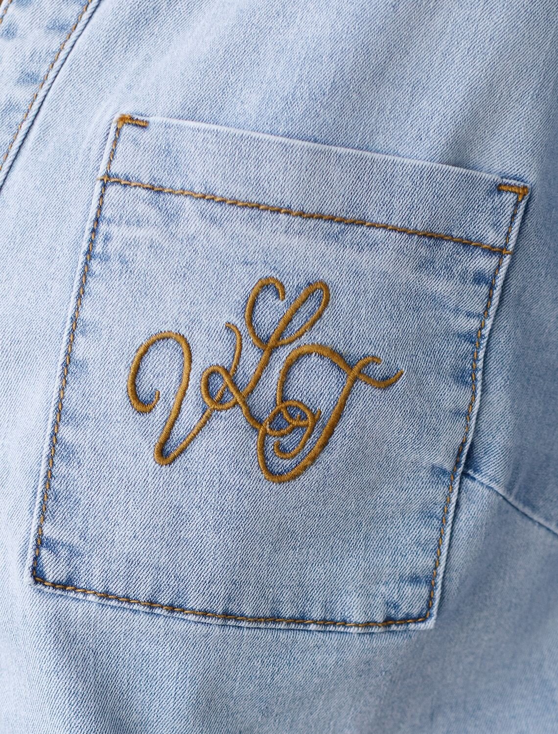 VILATTE Блузка 593021 D59.022 светло-голубой