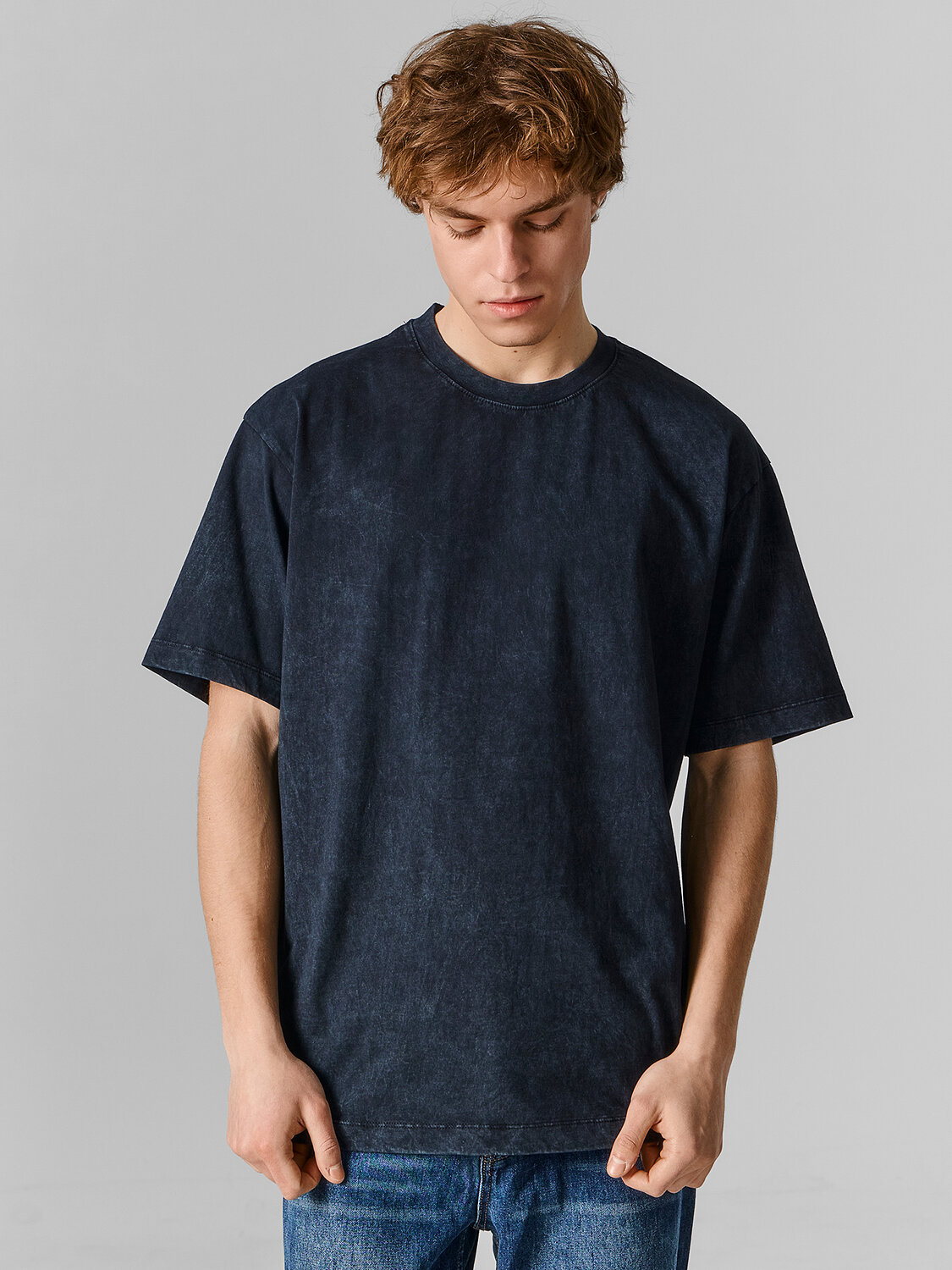 MARK FORMELLE Футболка 593485 111858 ACID WASH черный +печать