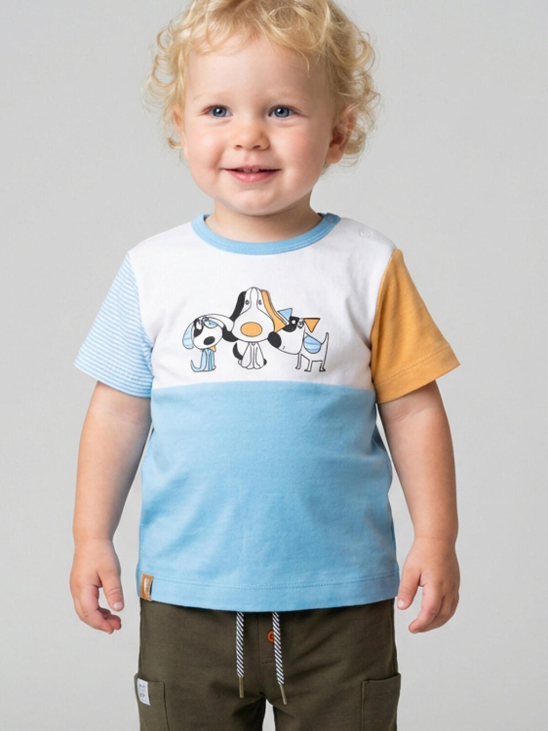 PLAYTODAY Джемпер 593894 12613072 white, light blue, brown