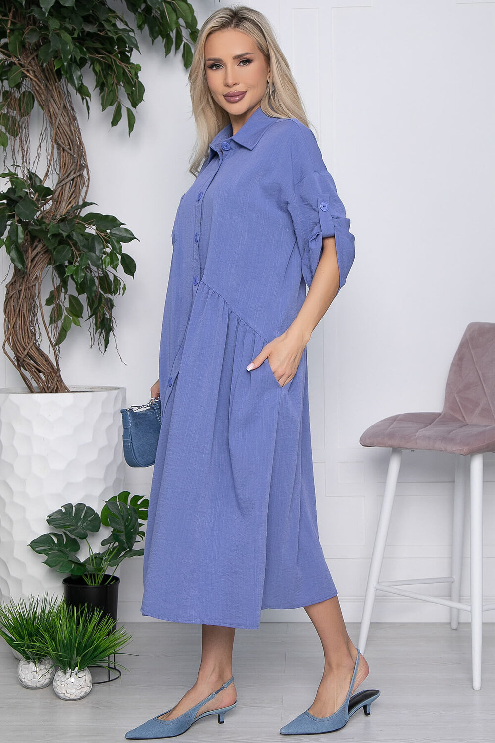 LT Collection Платье 593965 П15685-5М Синий
