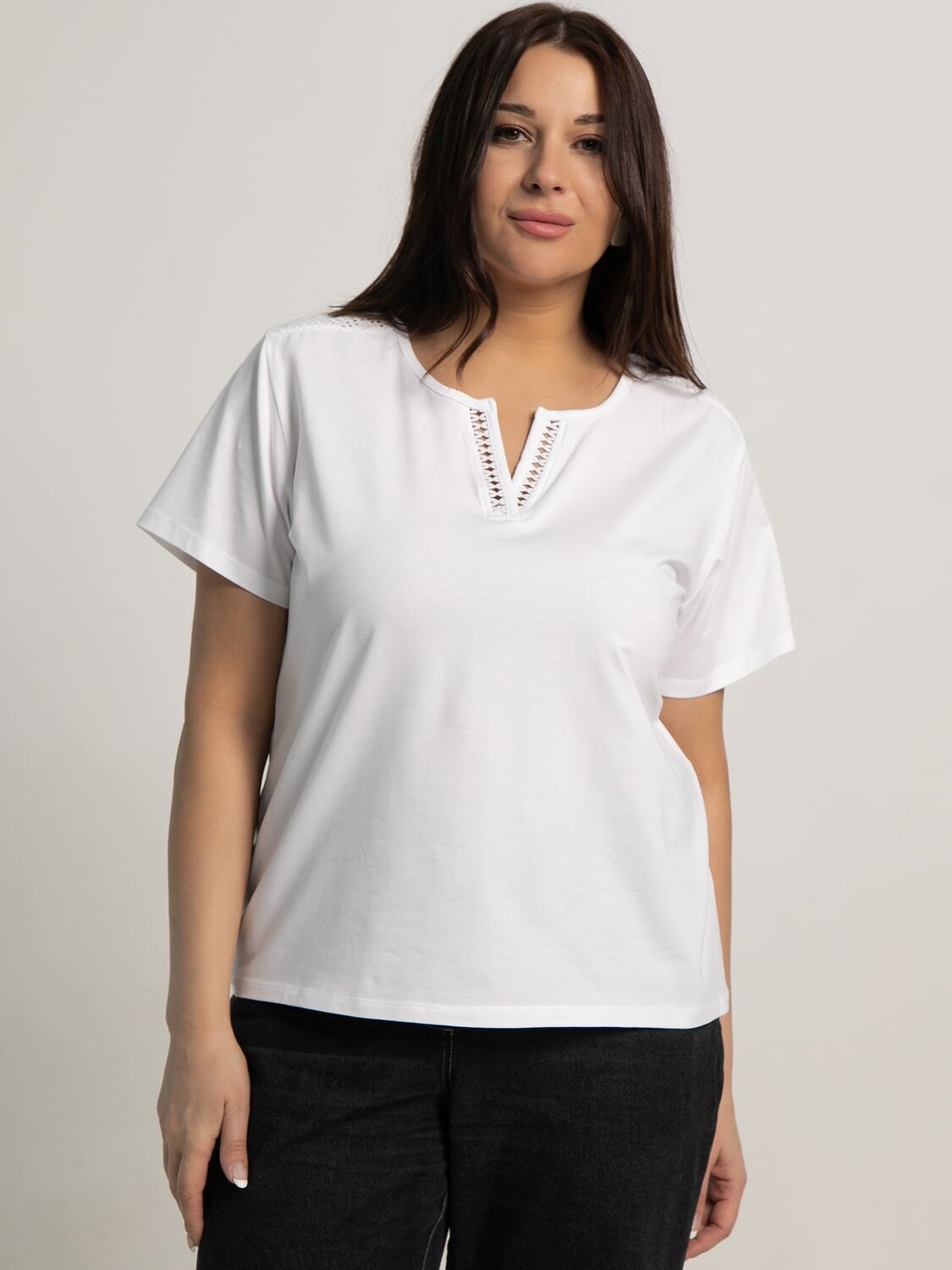 LT Collection Блуза 593974 Б15693-18М Белый