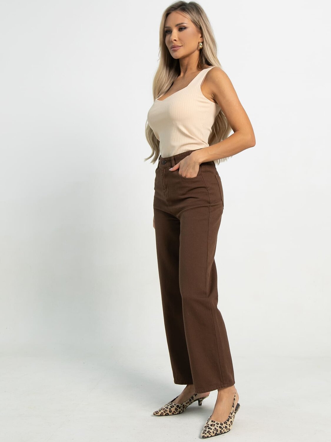 LT Collection Джинсы 593997 Б15703-13М Коричневый