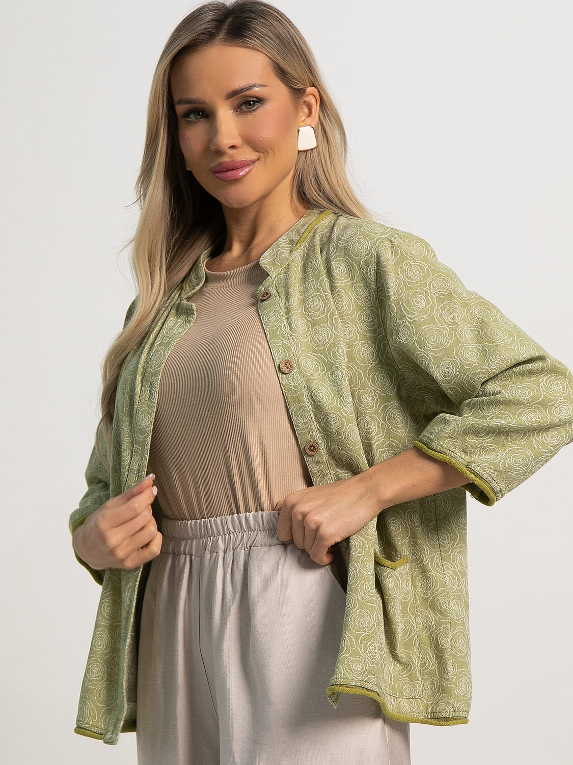 LT Collection Жакет 594002 Б15529-4М Оливковый