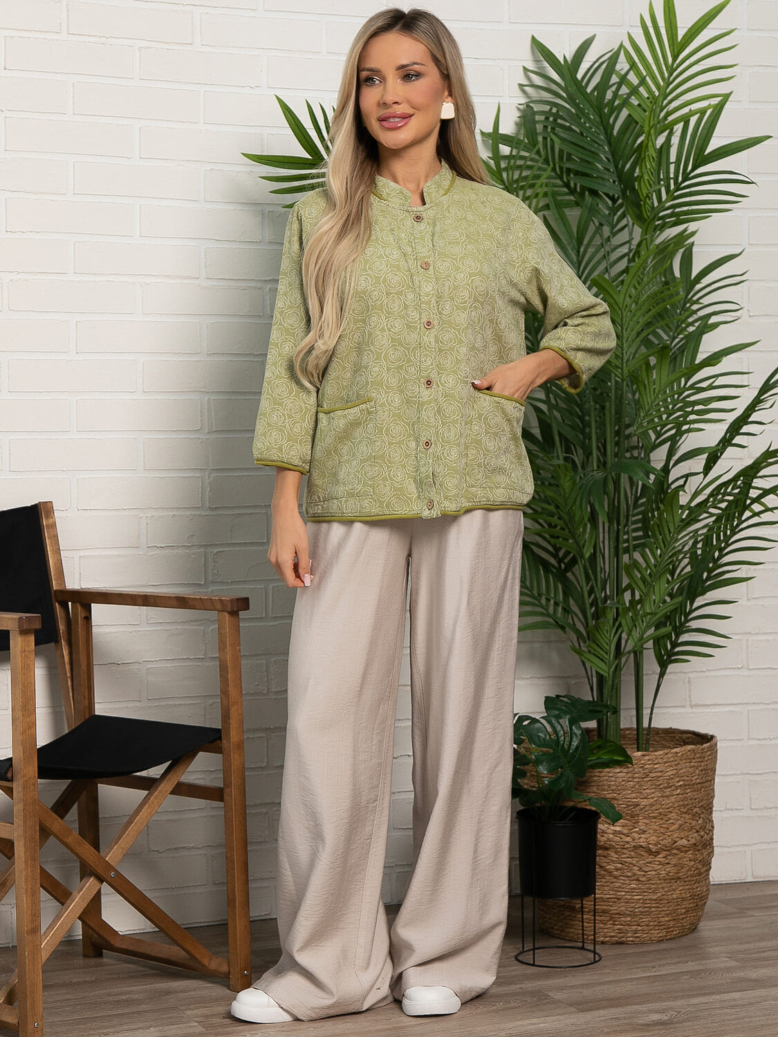 LT Collection Жакет 594002 Б15529-4М Оливковый